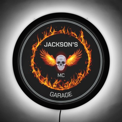 Motorcycle Club Garage LED SIGN