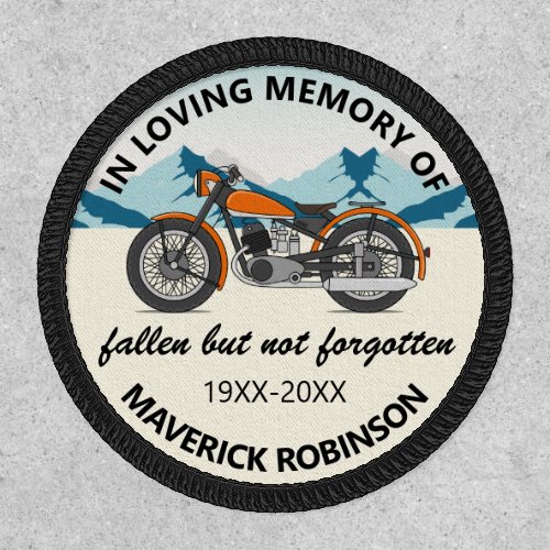 Motorcycle Club In Loving Memory Patch