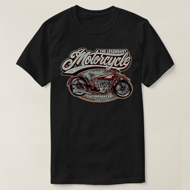 Motorcycle Club Indian Motorcycles Oldschool Chopp T-Shirt (Design Front)