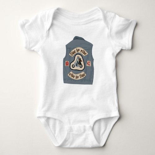 Motorcycle Club Vest Baby Bodysuit