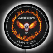 Motorcycle Club With Slogan or Motto LED SIGN (Front)