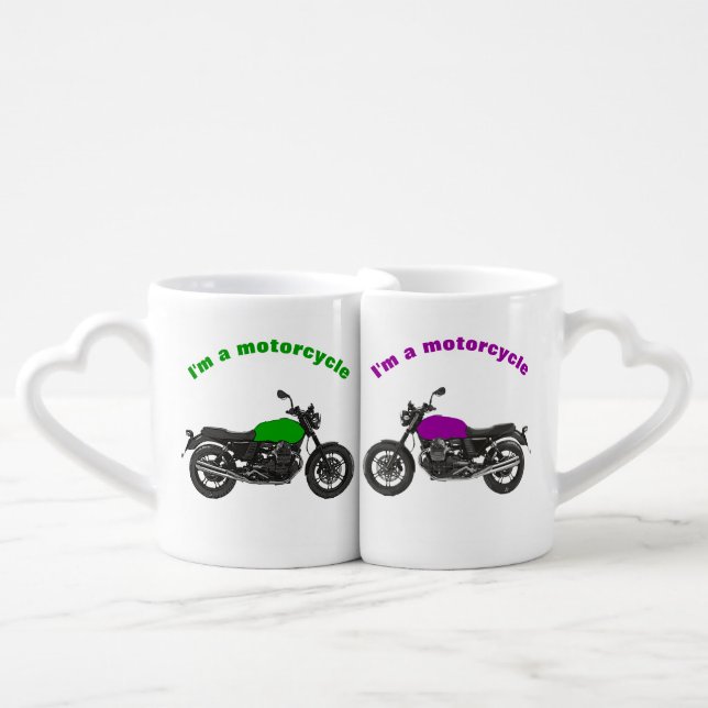 Motorcycle Coffee Mug Set (Front Nesting)