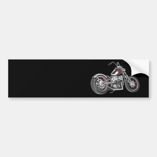 Motorcycle Cool 60s Chopper Bumper Sticker