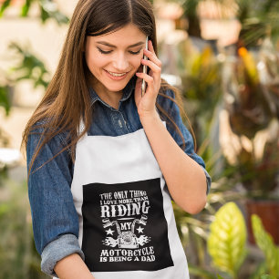 Motorcycle Dad Biker Adult Apron