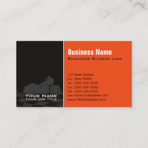 Motorcycle Davidson Business Card