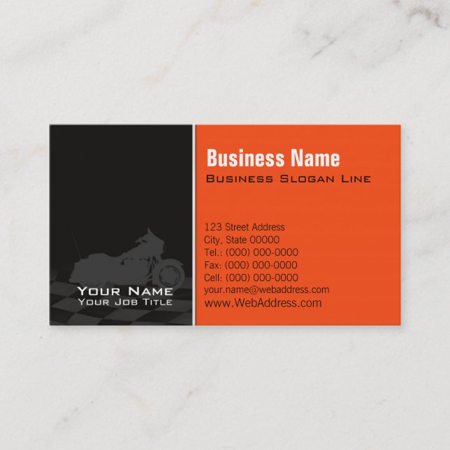 Motorcycle Davidson Business Card (Front)