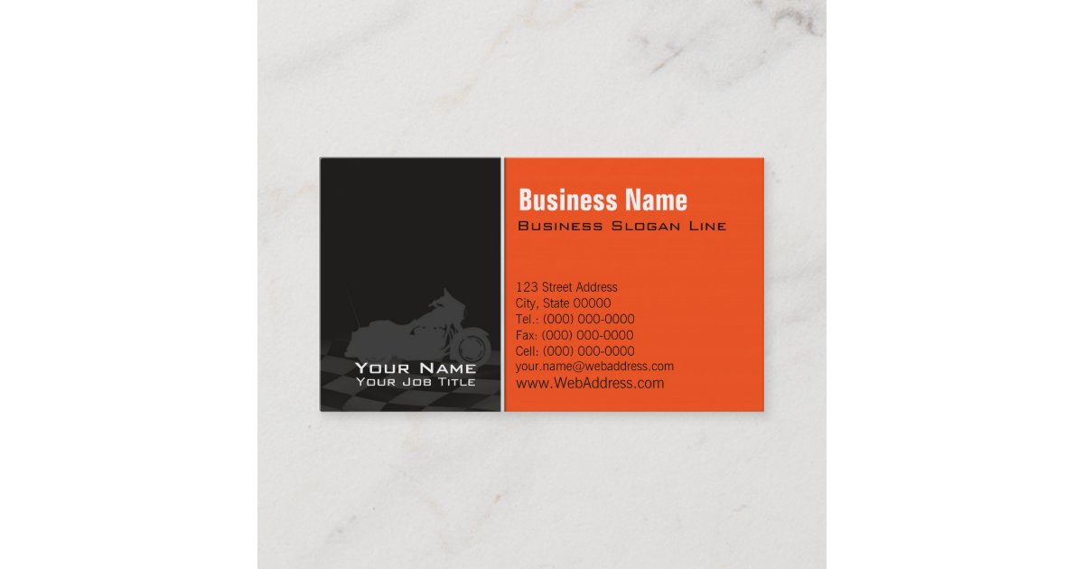 Motorcycle Davidson Business Card - Twitter 