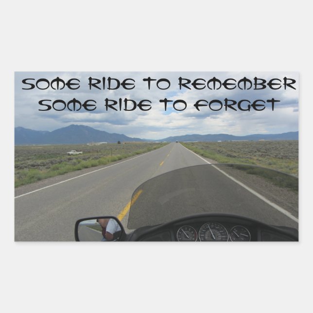 Motorcycle day dreams rectangular sticker (Front)