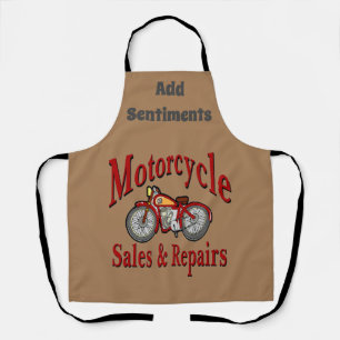 Motorcycle Design edit & add text, Apron