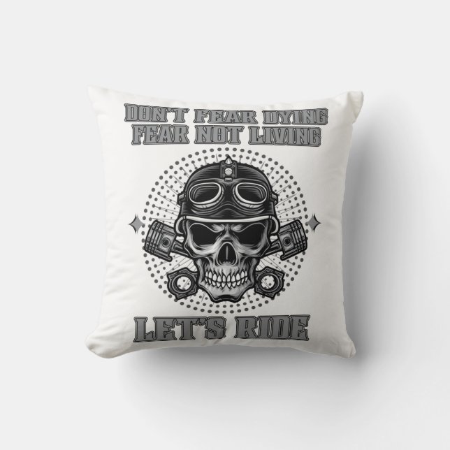 Motorcycle Design T-shirts Throw Pillow (Front)
