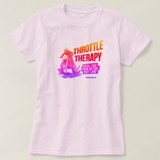 Motorcycle Dirt Bike | Therapy | Women's T-Shirt (Design Front)
