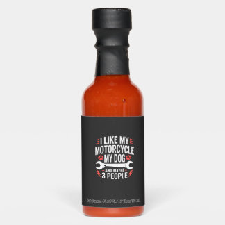 Motorcycle Dog Owner Humor Hot Sauces