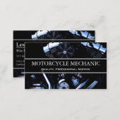 Motorcycle Engine Photo - Mechanic Business Card (Front/Back)