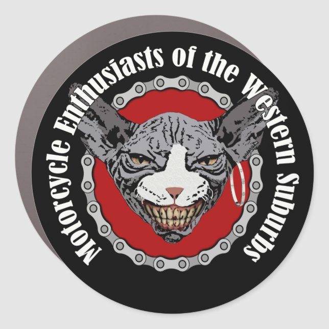 Motorcycle Enthusiast bumper sticker Car Magnet (Front)