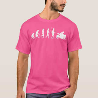 Motorcycle Evolution Biker Motorbike Rider Motorcy T-Shirt