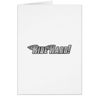 Motorcycle Flames - Ride Hard Cards