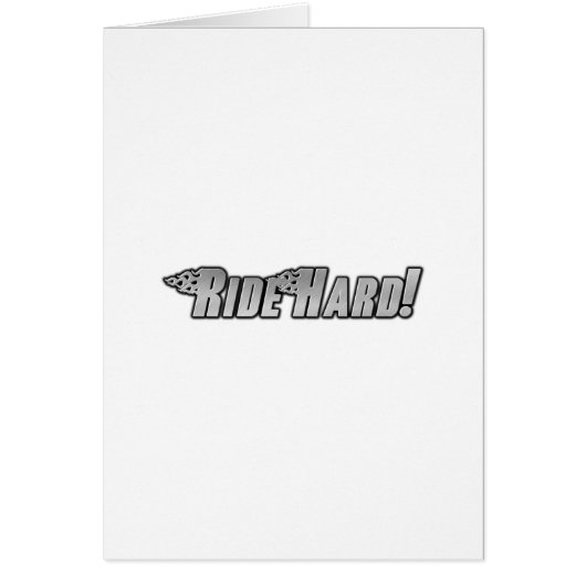 Motorcycle Flames - Ride Hard Cards (Front)