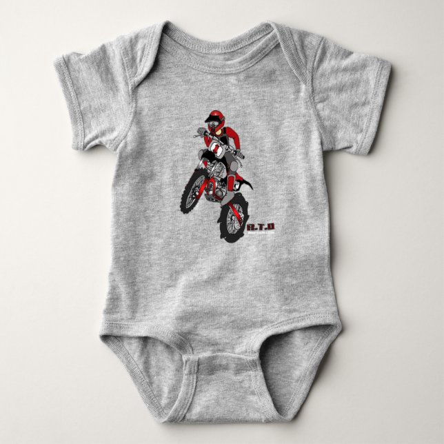 Motorcycle for Baby Baby Bodysuit (Front)