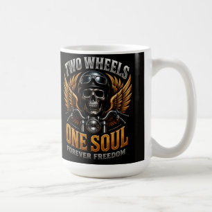 🦅 Motorcycle Freedom Graphic For Riders 🏍️ Coffee Mug