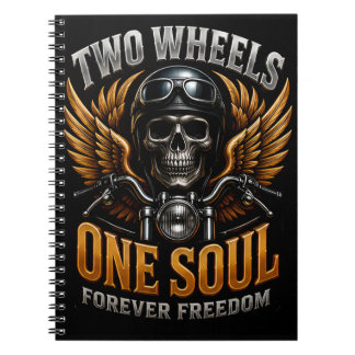 🦅 Motorcycle Freedom Graphic For Riders 🏍️ Notebook