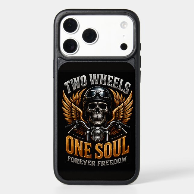 🦅 Motorcycle Freedom Graphic For Riders 🏍️ Otterbox iPhone Case (Back)