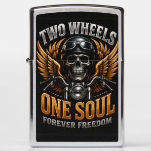 🦅 Motorcycle Freedom Graphic For Riders 🏍️ Zippo Lighter
