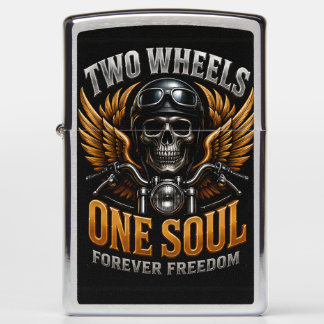 🦅 Motorcycle Freedom Graphic For Riders 🏍️ Zippo Lighter
