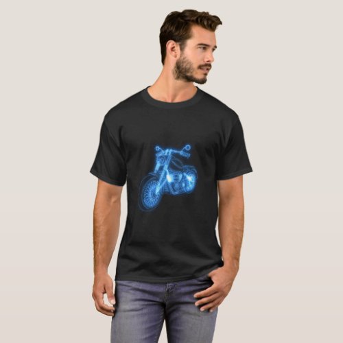 Motorcycle futuristic design for print T_Shirt