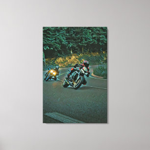 Motorcycle gift canvas print