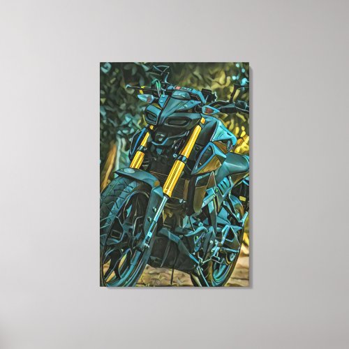 Motorcycle gift canvas print