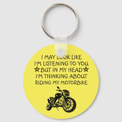 Motorcycle Gift Funny Gifts for Biker Keychain