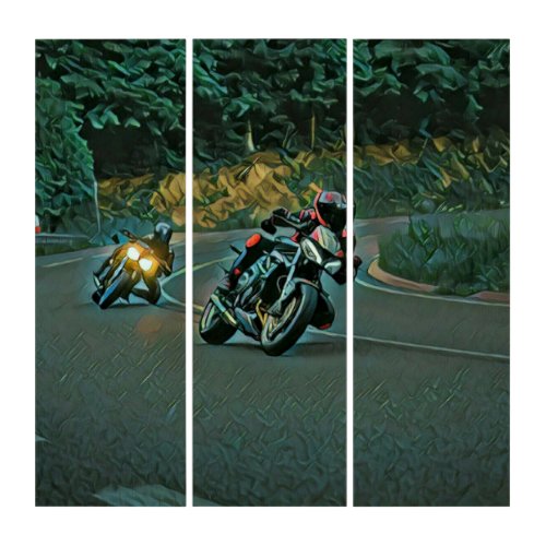 Motorcycle gift triptych