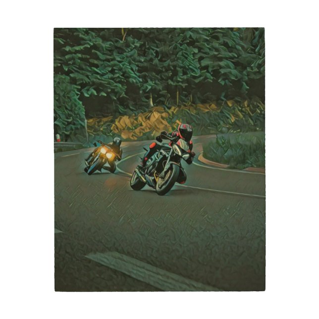 Motorcycle gift wood wall art (Front)