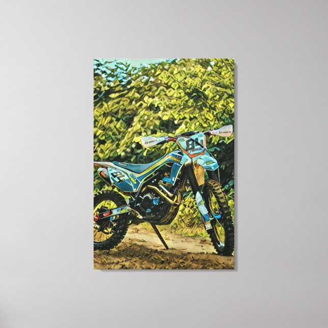 Motorcycle gifts canvas print (Front)