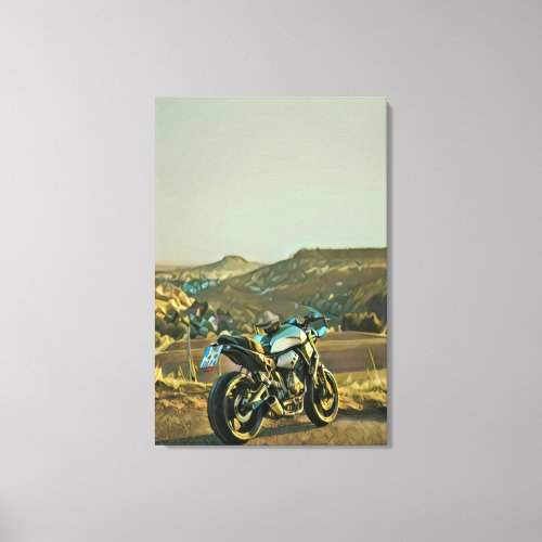 Motorcycle gifts canvas print