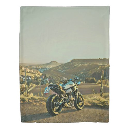 Motorcycle gifts duvet cover