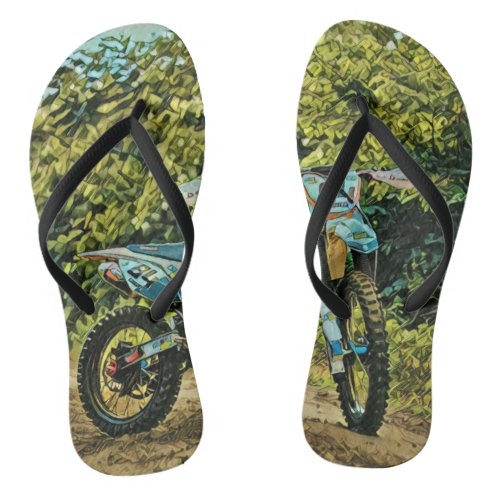 Motorcycle gifts flip flops