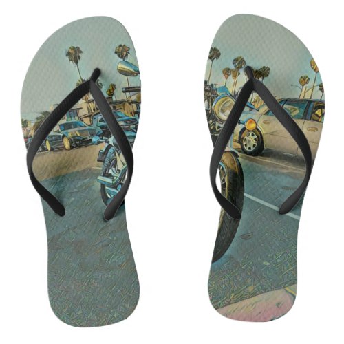 Motorcycle gifts flip flops