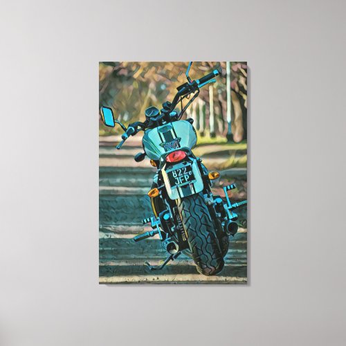 motorcycle gifts for boyfriend canvas print