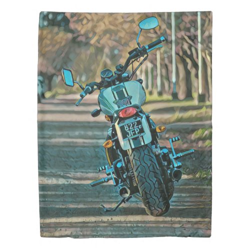 motorcycle gifts for boyfriend duvet cover