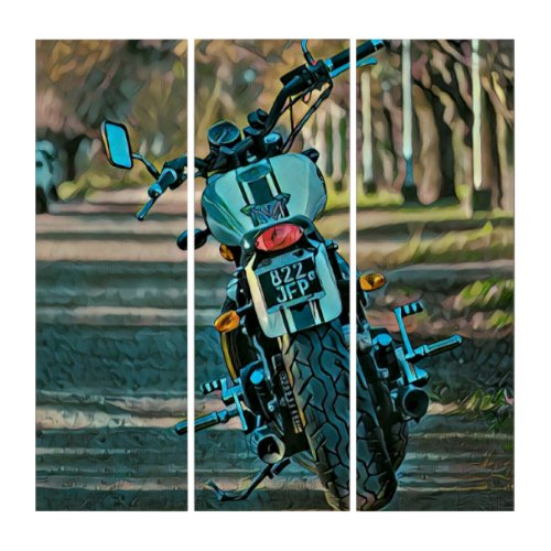 motorcycle gifts for boyfriend triptych