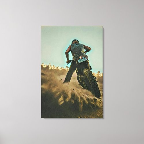 motorcycle gifts for dad canvas print