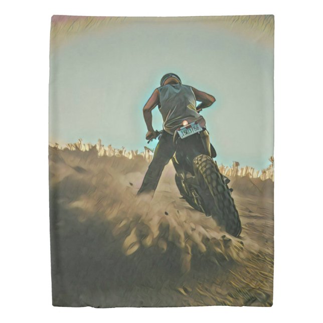 motorcycle gifts for dad duvet cover (Front)