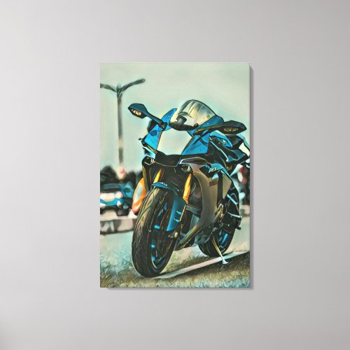 motorcycle gifts for him canvas print