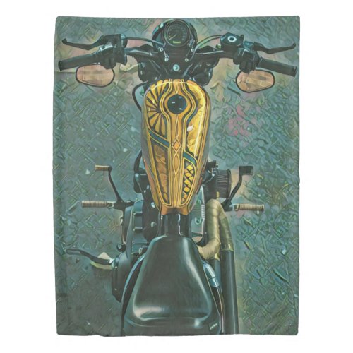 motorcycle gifts for him duvet cover