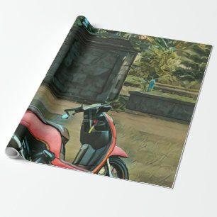 motorcycle gifts for him wrapping paper
