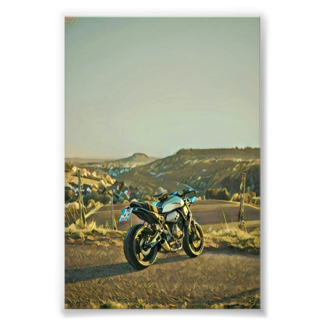 Motorcycle gifts photo print (Front)