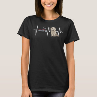 Motorcycle Glen Of Imaal Terrier Heartbeat Dog T-Shirt
