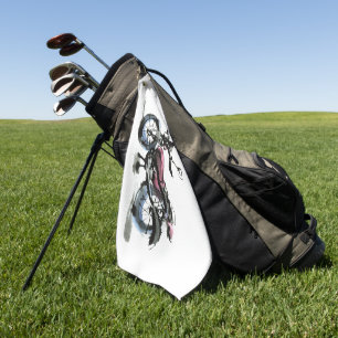 Motorcycle Golf Towel