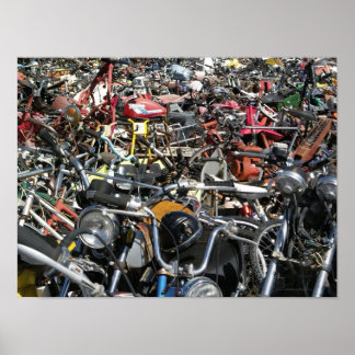 Motorcycle Graveyard- Photography Poster